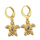 Real 18K Gold Plated Brass Dangle Leverback Earrings(EJEW-A033-26G)-1