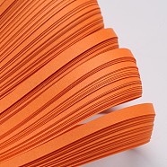 Quilling Paper Strips, Dark Orange, 530x5mm, about 120strips/bag(X-DIY-J001-5mm-B27)