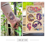 Horse Pattern Removable Temporary Tattoos Paper Stickers, Colorful, 12x7.5cm(PW-WG34966-03)