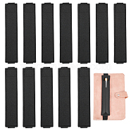 12Pcs Elastic Band Pen Holders, PU Leather Notebook Pen Holders, Elastic Bookmarks, Black, 169x34x3.5mm(FIND-BC0004-77)