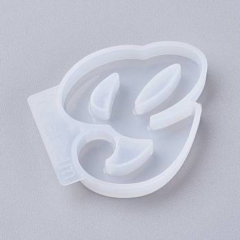 Letter DIY Silicone Molds, For UV Resin, Epoxy Resin Jewelry Making, Letter.G, 51x42x8mm, Inner Diameter: 46x39mm