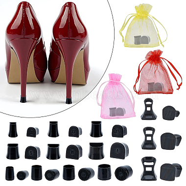 Gorgecraft 13 Pairs 13 Style PVC High Heel Stoppers Protector(AJEW-GF0005-22B)-5