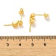 Brass Stud Earrings Findings(EJEW-H128-04G)-3