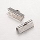 Rectangle 304 Stainless Steel Ribbon Crimp Ends(STAS-L183-07)-1