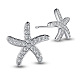 SHEGRACE Delicate Rhodium Plated 925 Sterling Silver Ear Studs(JE168A)-1