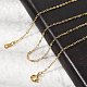 Brass Cable Chain Necklaces(SW028-G)-1