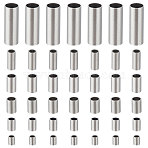 120Pcs 6 Style 304 Stainless Steel Tube Beads, Stainless Steel Color, 5~25x4~9mm, Hole: 3~8mm, 20pcs/style(STAS-UN0049-30)