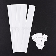 Rectangle Cellophane Bags, with Necklace Display Hanging Cards, White, 30x4cm, Unilateral Thickness: 0.031mm, Display hanging card: 95x37x0.3mm(CON-N004-01)