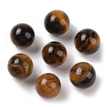 Natural Tiger Eye No Hole Sphere Beads, Round, 12mm