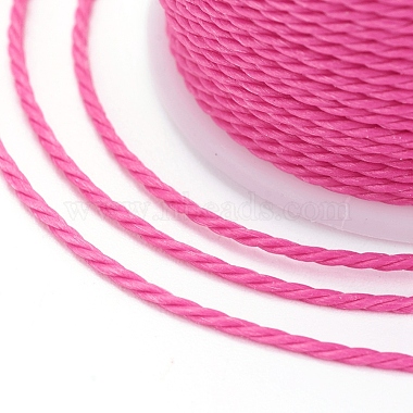 Round Waxed Polyester Cord(YC-G006-01-1.0mm)-4