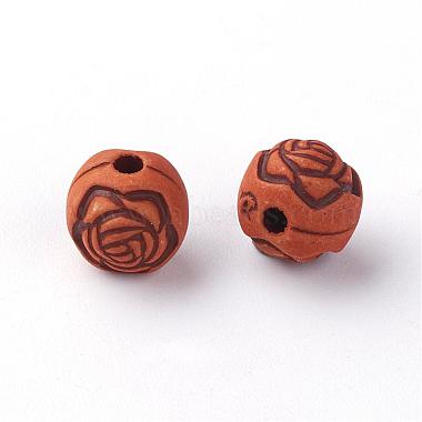 Imitation Wood Acrylic Beads(SACR-Q186-10)-2