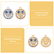 DICOSMETIC 32Pcs 2 Colors Alloy Rhinestone Pendants(FIND-DC0003-73)-5