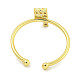 Rack Plating Brass Open Cuff Rings for Women(RJEW-F162-02G-F)-3