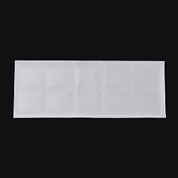 Plastic Necklace Chain Adhesive Pouch for Necklace Display Cards, Self-Adhesive Necklace Chain Pockets Necklace Envelopes Necklace Card Pouches to Hold Loose Chain Jewelry Supplies, White, 22.2x8.55x0.06cm(AJEW-P088-01B)