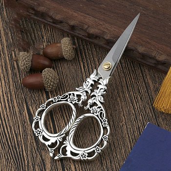 Non-Tarnish Stainless Steel Scissors, Embroidery Scissors, Sewing Scissors, Stainless Steel Color, 153x70mm