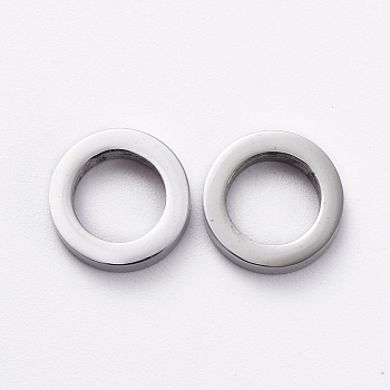 304 Stainless Steel Linking Rings for Jewelry Making, Manual Polishing, Ring, Stainless Steel Color, 8x2mm, Inner Diameter: 5mm