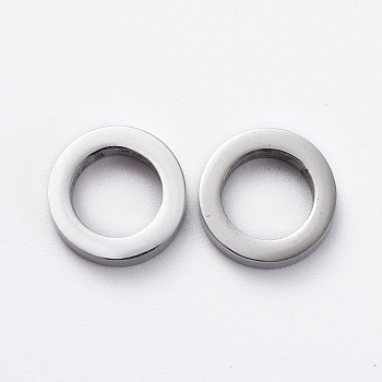 Non-Tarnish 304 Stainless Steel Linking Rings for Jewelry Making, Manual Polishing, Ring, Stainless Steel Color, 8x2mm, Inner Diameter: 5mm