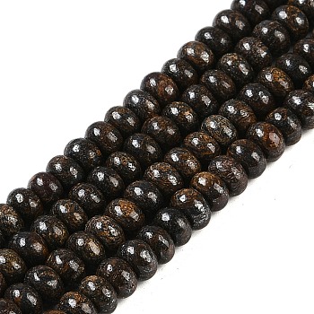 Natural Bronzite Beads Strands, Rondelle, 6.5x4mm, Hole: 1mm, about 90pcs/strand, 15.08 inch(38.3cm)