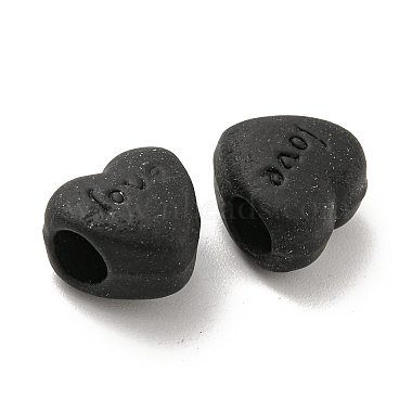 Spray Painted Alloy European Beads(FIND-G064-15)-2