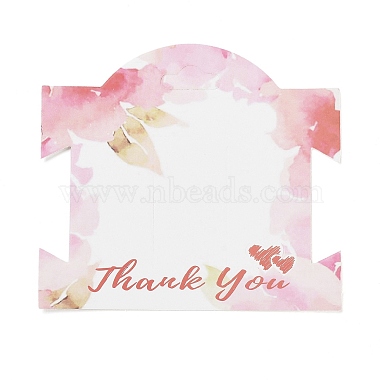 Pink Paper Necklace Display Cards