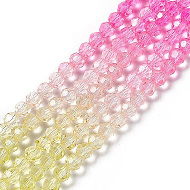 Transparent Glass Beads Strands(GLAA-E036-07G)-2