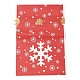 Pochettes d'emballage en plastique flocon de neige de noël(ABAG-Q053-03H)-2