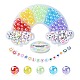 302Pcs 9 Style Transparent & Opaque Rainbow Iridescent Acrylic Beadss Plated and Enamel(MACR-CJ0001-55)-1