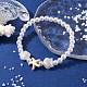bracelet extensible en perles d'imitation en plastique abs(BJEW-JB10104-03)-2