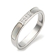 304 Stainless Steel Rectangle Finger Ring(RJEW-C059-01P)-1