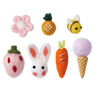 Wool Felt Craft Decoration, DIY Craft Decoration, Mixed Shapes, Mixed Color, 14pcs/set(DIY-TA0004-10)