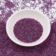 MIYUKI Delica Beads, Cylinder, Japanese Seed Beads, 11/0, (DB2389) Inside Dyed Magenta, 1.3x1.6mm, Hole: 0.8mm, about 10000pcs/bag, 50g/bag(SEED-X0054-DB2389)