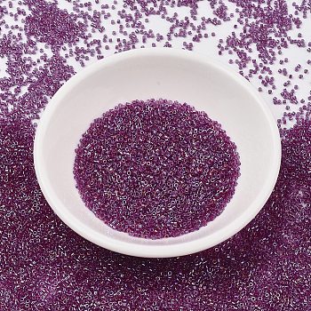 MIYUKI Delica Beads, Cylinder, Japanese Seed Beads, 11/0, (DB2389) Inside Dyed Magenta, 1.3x1.6mm, Hole: 0.8mm, about 10000pcs/bag, 50g/bag