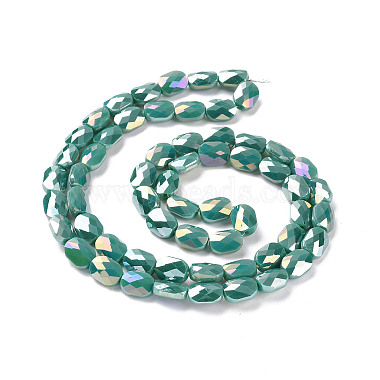 Faceted Electroplated Glass Beads Strands(GLAA-G092-D03)-3