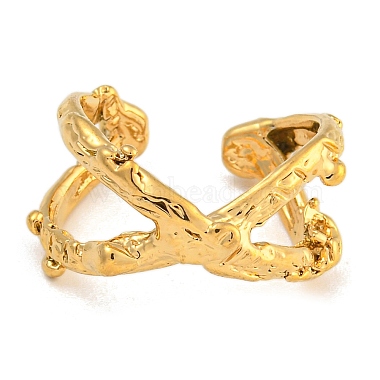 304 Anillos abiertos de acero inoxidable para mujer(RJEW-L125-03G-02)-2