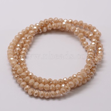 Chapelets de perles en verre galvanoplastique(X-GLAA-K016-3x4mm-02PL)-2