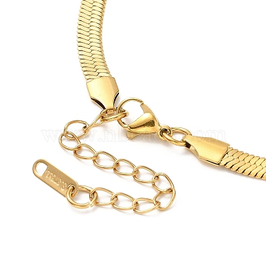 Chapado en iones (ip) 304 collar de cadena de espiga de acero inoxidable para hombres y mujeres(NJEW-E076-03D-G)-3