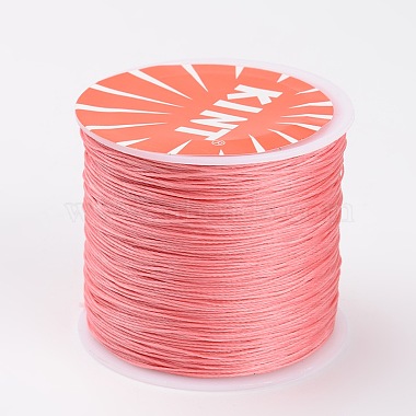 0.5mm Pink Waxed Polyester Cord Thread & Cord