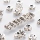 Brass Grade A Rhinestone Spacer Beads(RSB035NF-01)-1
