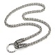 304 Stainless Steel Byzantine Chain Necklaces(NJEW-D046-07AS)-1