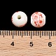 Floral Printed Porcelain Beads(PORC-Q202-8mm-1)-3