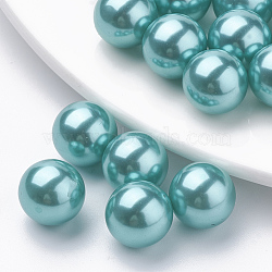 Eco-Friendly Plastic Imitation Pearl Beads, High Luster, Grade A, No Hole Beads, Round, Light Sea Green, 8mm(X-MACR-S277-8mm-C19)