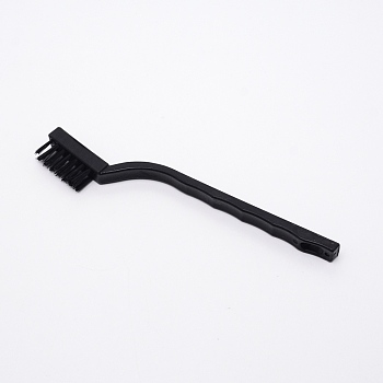 (Clearance Sale)Plastic Derusting Brush, with Brass Wire, Black, 16.7x4x1.15cm