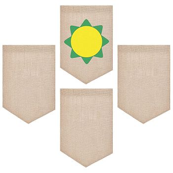 Garden Flag, for Home Garden Yard Office Decorations, Shield Shape, BurlyWood, 46.2x31.2x0.4cm