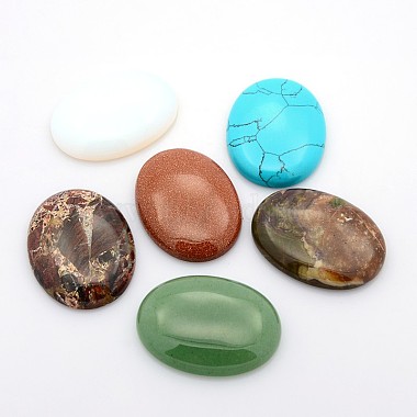 40mm Oval Mixed Stone Cabochons