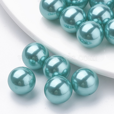 Light Sea Green Round Plastic Beads