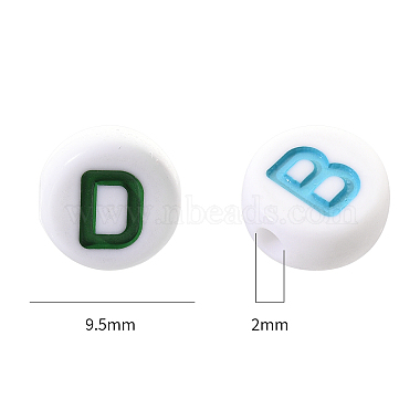Opaque White Acrylic Beads(SACR-YW0001-23C)-2