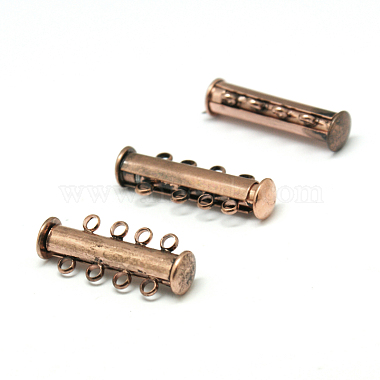 Red Copper Brass Slide Lock Clasps