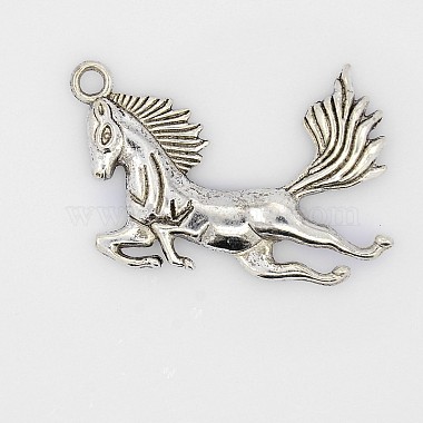 Antique Silver Horse Alloy Pendants