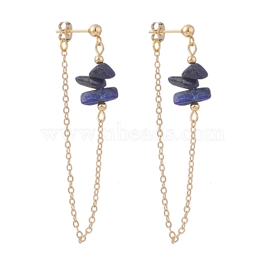 Chip Lapis Lazuli Stud Earrings