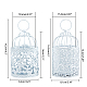 lanterne cage à oiseaux suspendue(AJEW-GA0002-29)-2